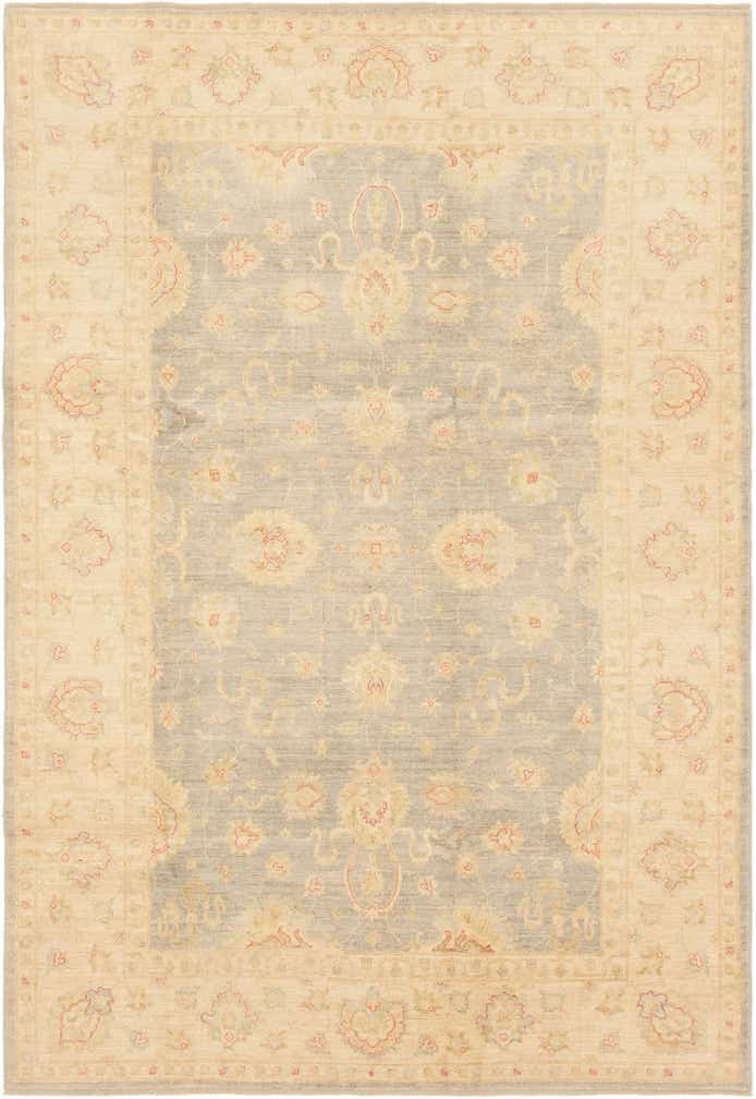 6' 9 x 10' Hand Knotted Peshawar Ziegler Rug