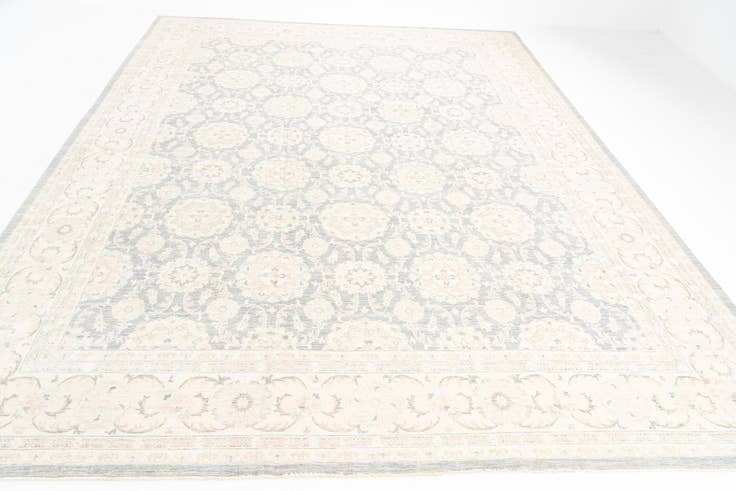 Detail image of 13' 1 x 17' 2 Hand Knotted Peshawar Ziegler Oriental Rug