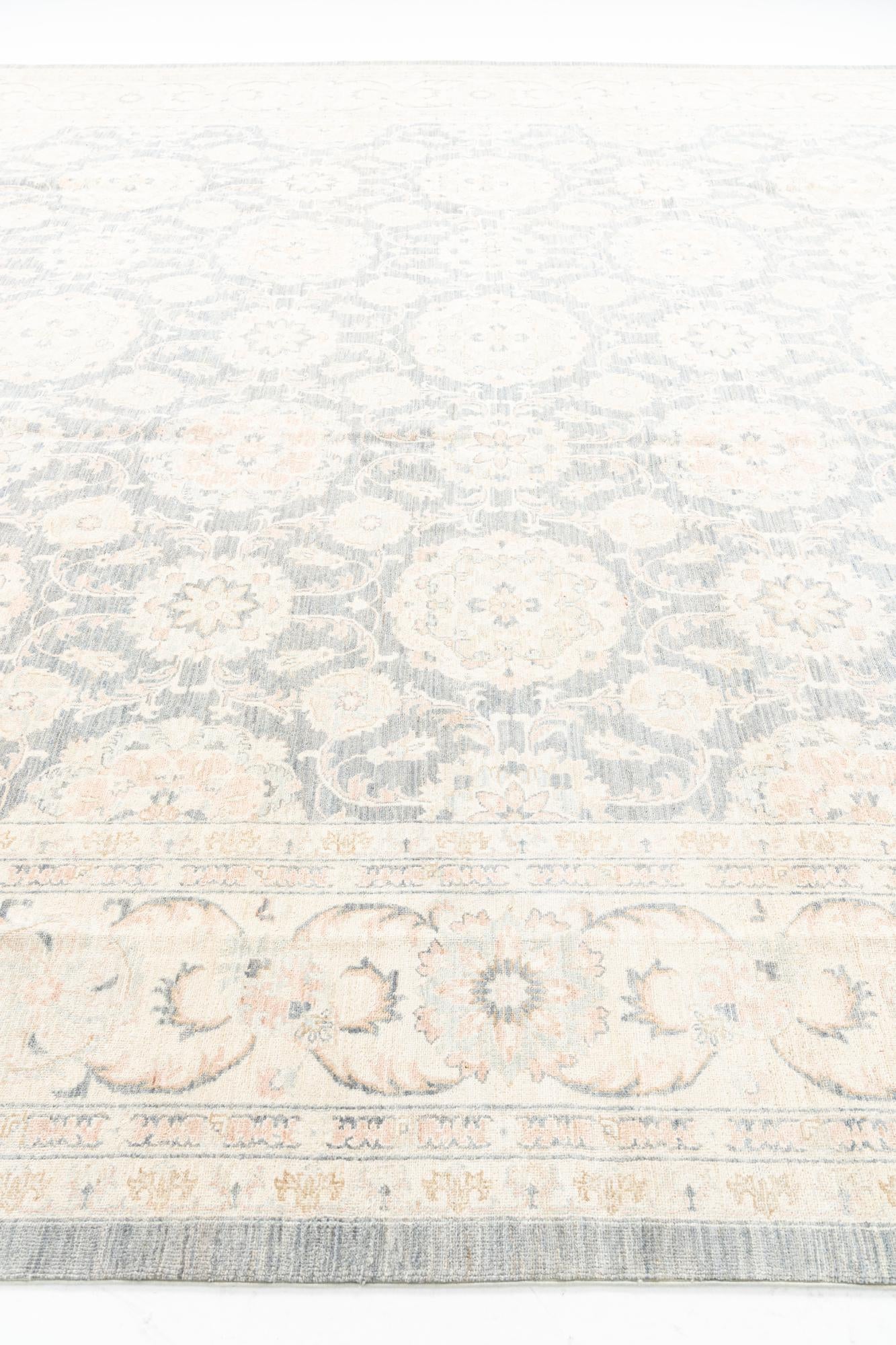 13' 1 x 17' 2 Hand Knotted Peshawar Ziegler Oriental Rug