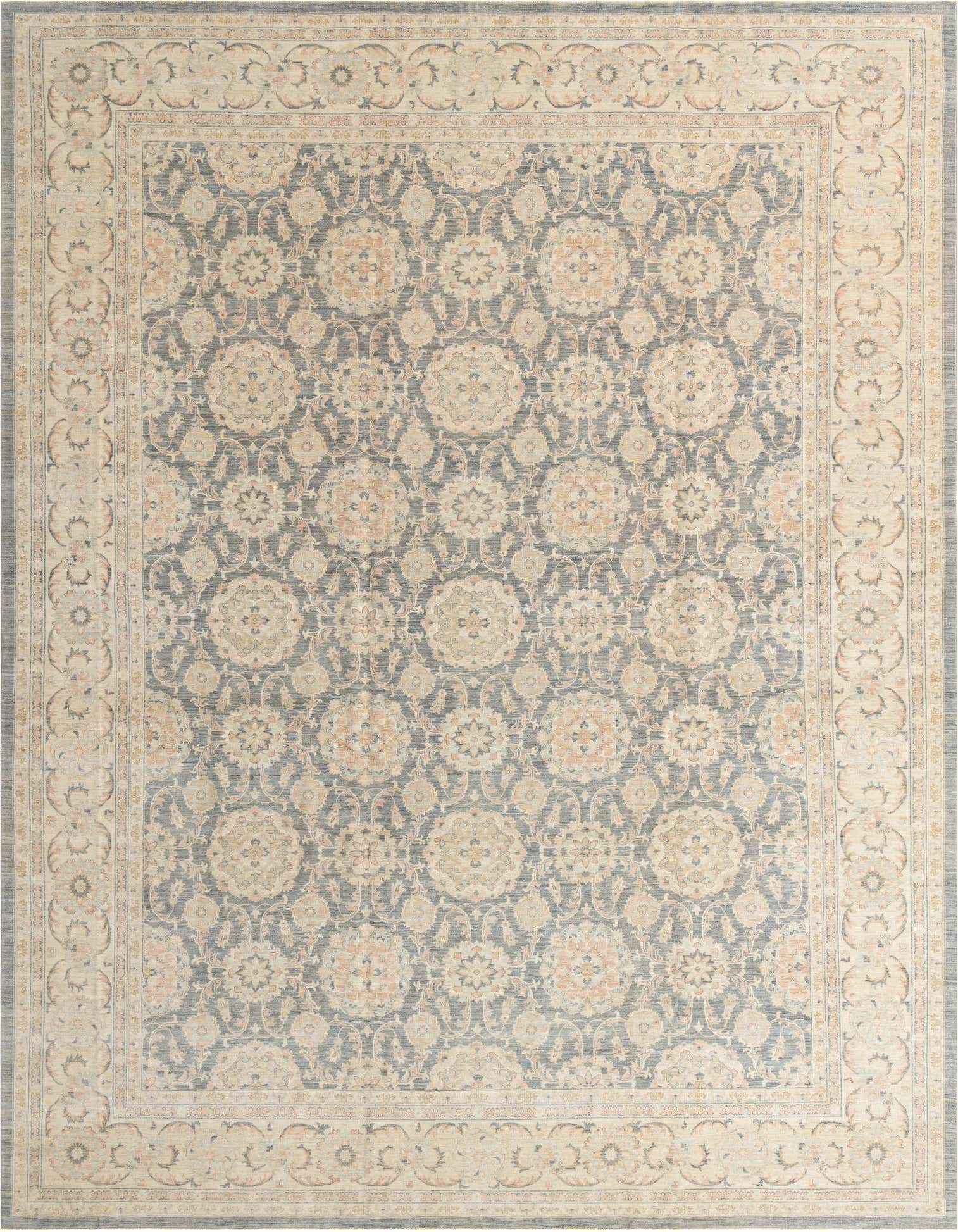 13' 1 x 17' 2 Hand Knotted Peshawar Ziegler Oriental Rug