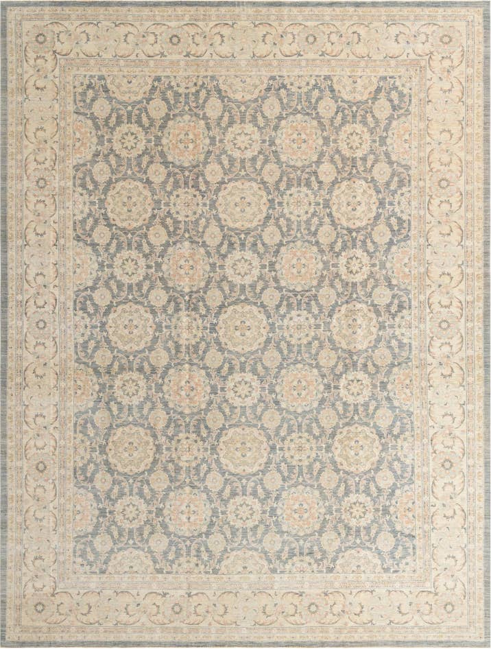 Detail image of 13' 1 x 17' 2 Hand Knotted Peshawar Ziegler Oriental Rug