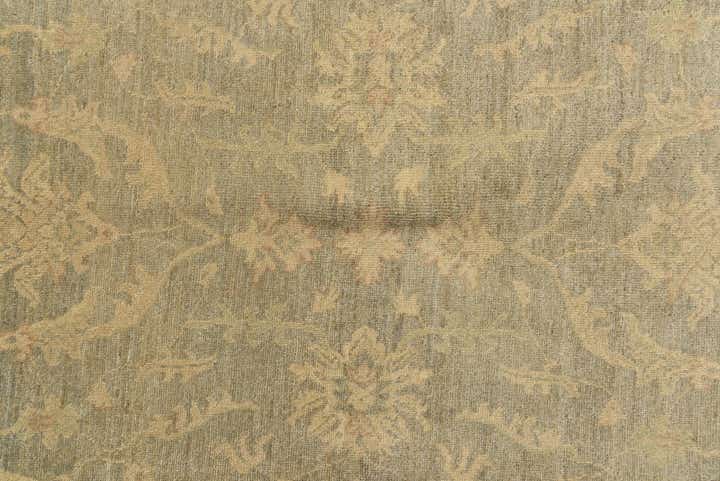 6' x 9' 4 Hand Knotted Peshawar Ziegler Rug