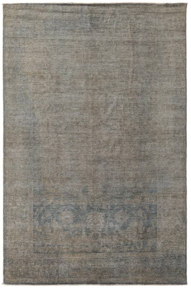 Detail image of 5' 10 x 9' 2 Hand Knotted Peshawar Ziegler Rug