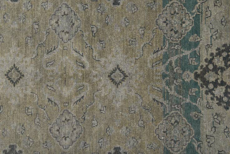 Detail image of 4' 9 x 6' Hand Knotted Peshawar Ziegler Rug