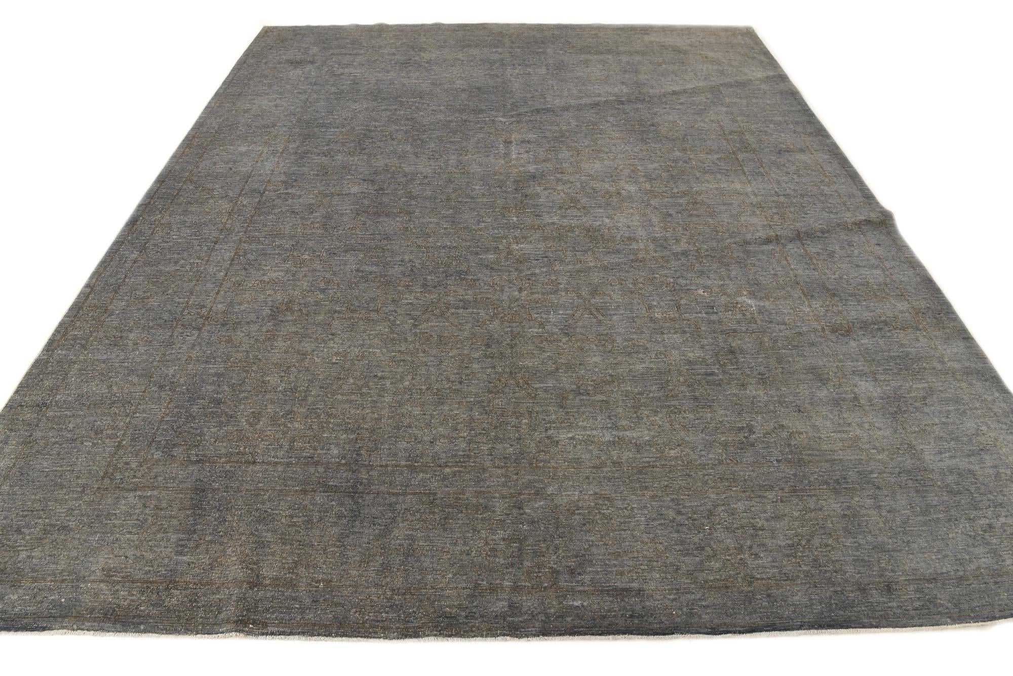 8' 11 x 11' 4 Hand Knotted Peshawar Ziegler Rug