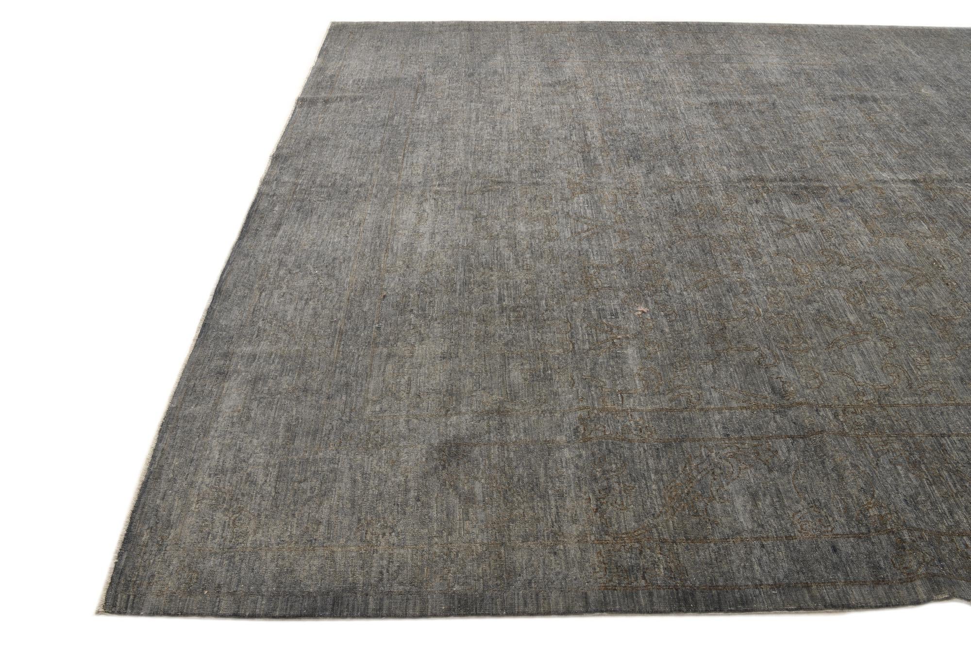 8' 11 x 11' 4 Hand Knotted Peshawar Ziegler Rug