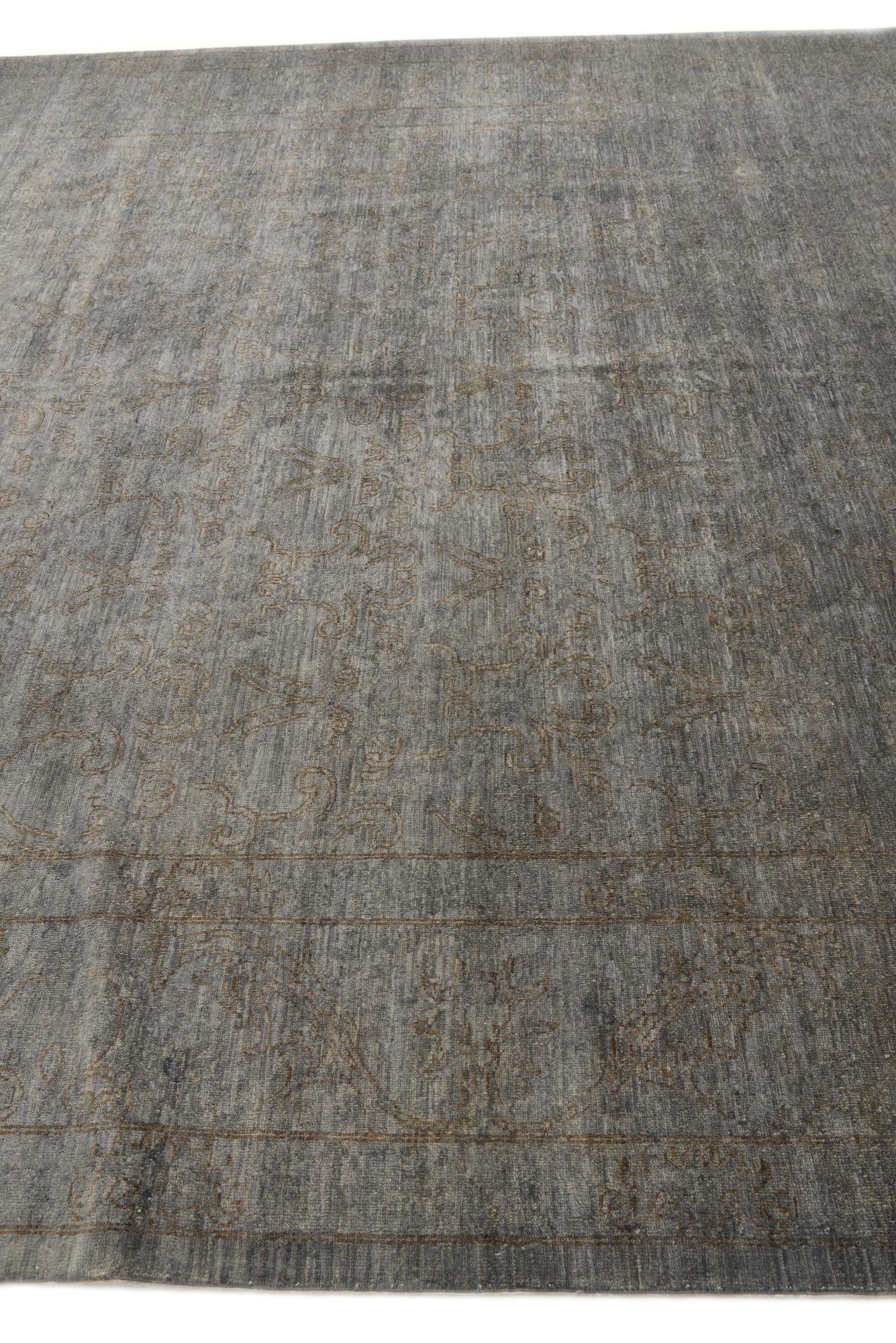 8' 11 x 11' 4 Hand Knotted Peshawar Ziegler Rug