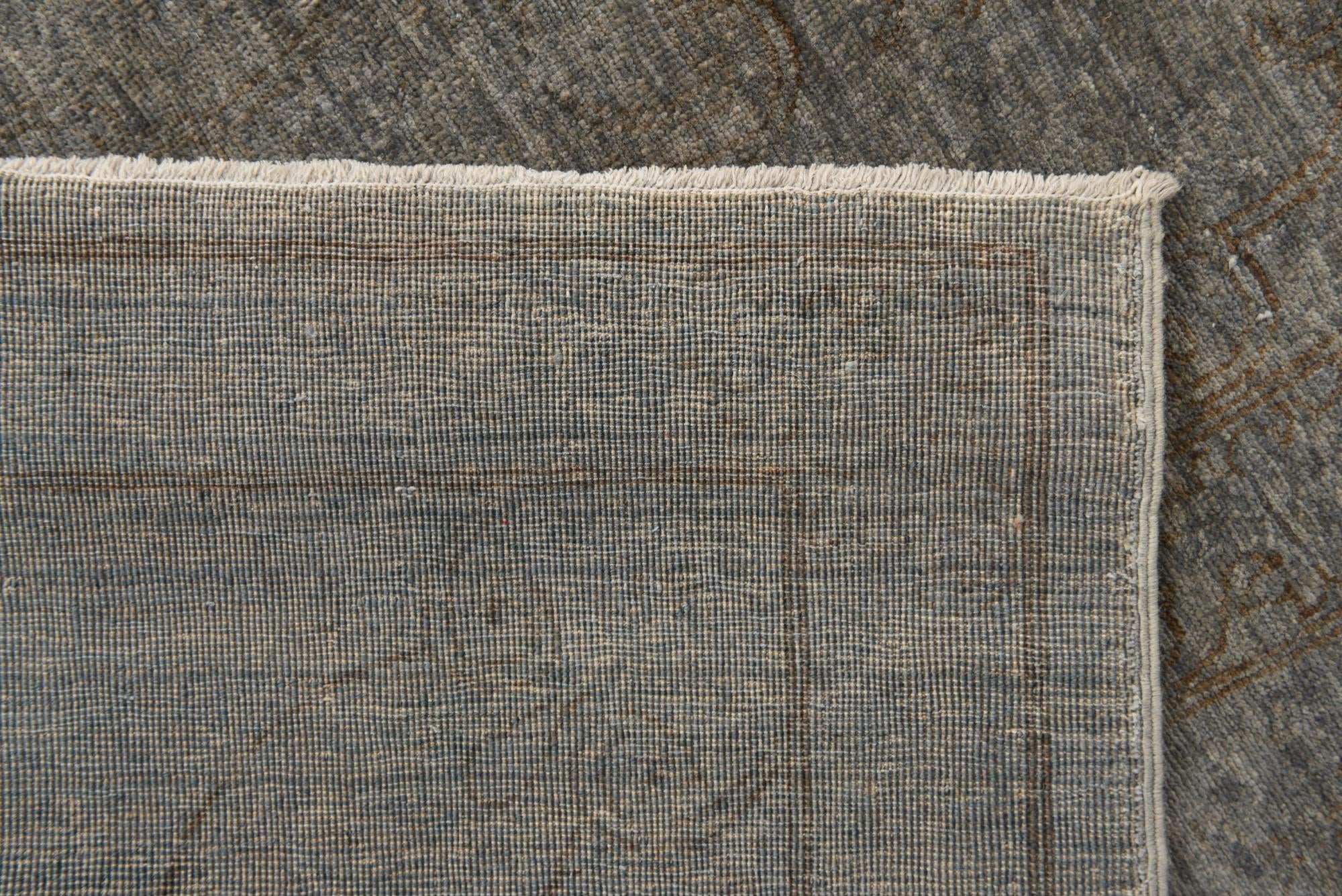 8' 11 x 11' 4 Hand Knotted Peshawar Ziegler Rug