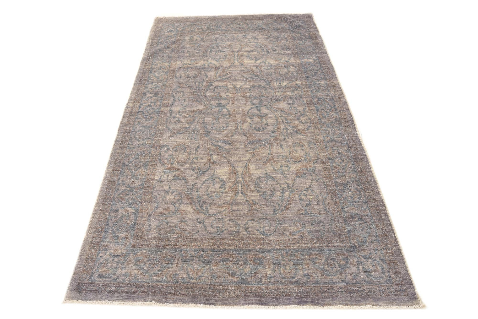 125cm x 230cm anudado a mano Peshawar Ziegler Alfombra