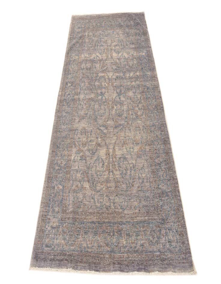 Detail image of 4' 2 x 7' 7 Hand Knotted Peshawar Ziegler Rug