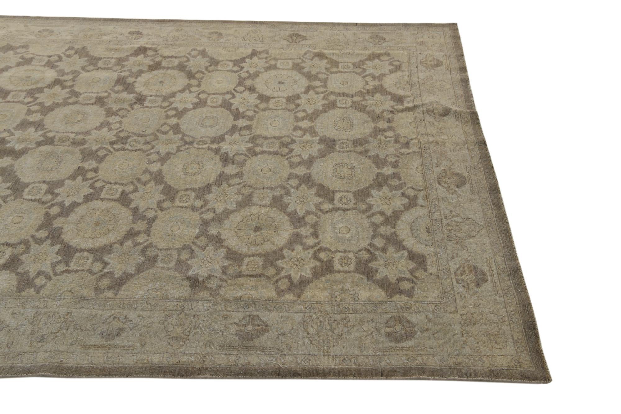 5' 1 x 7' 2 Hand Knotted Peshawar Ziegler Rug
