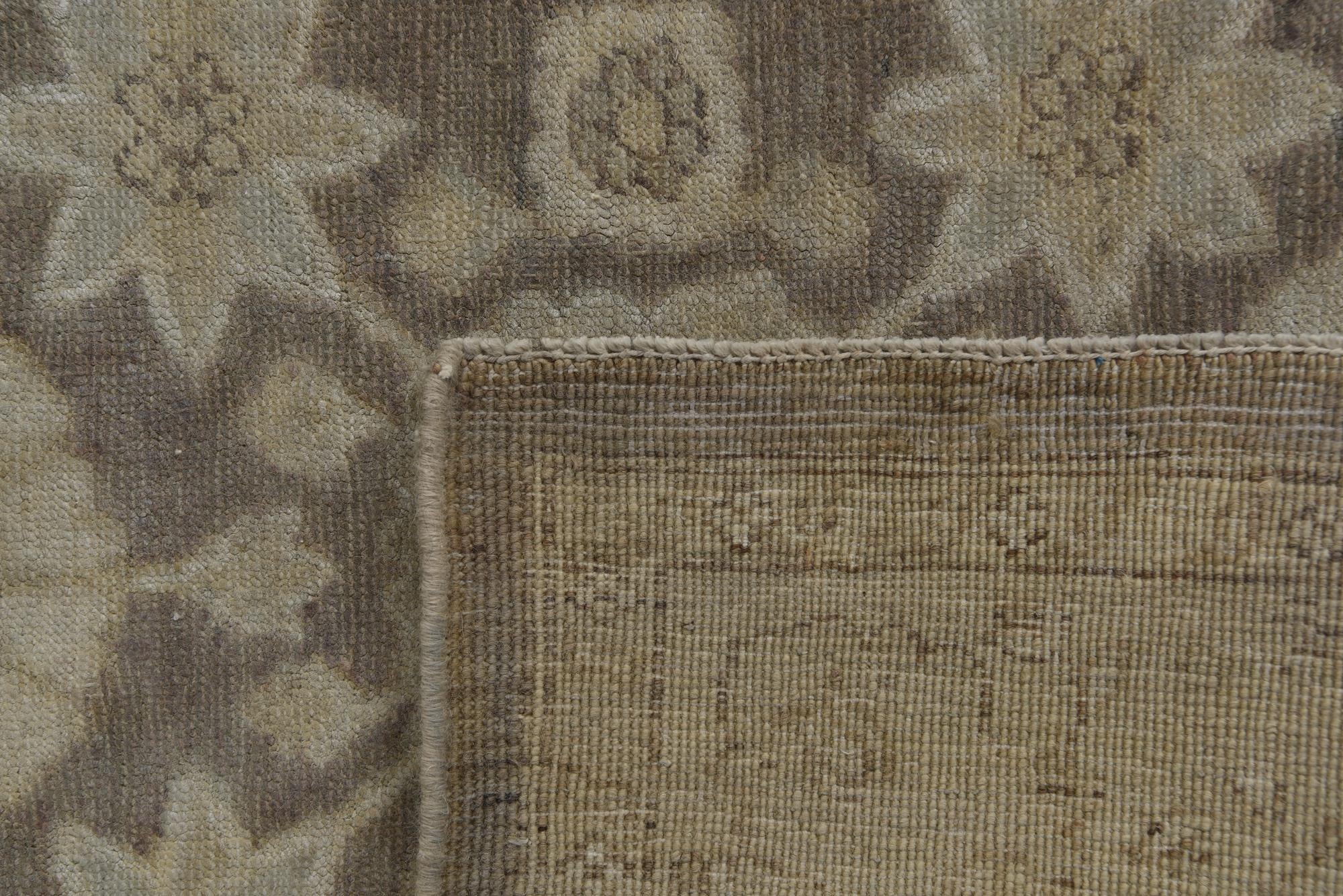 5' 1 x 7' 2 Hand Knotted Peshawar Ziegler Rug