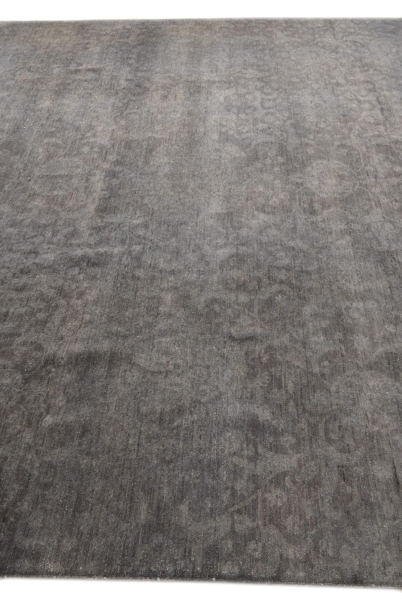 8' 9 x 12' Hand Knotted Peshawar Ziegler Rug