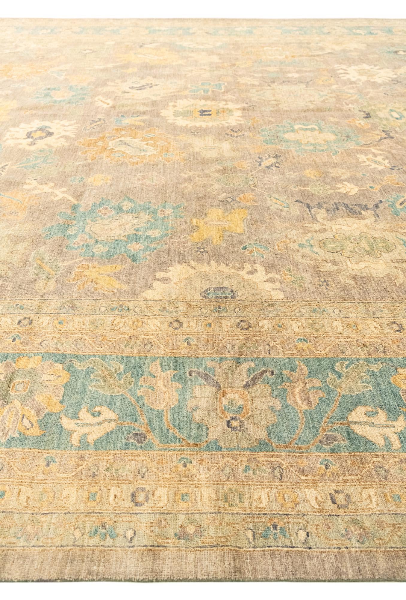 16' x 22' 10 Hand Knotted Peshawar Ziegler Rug