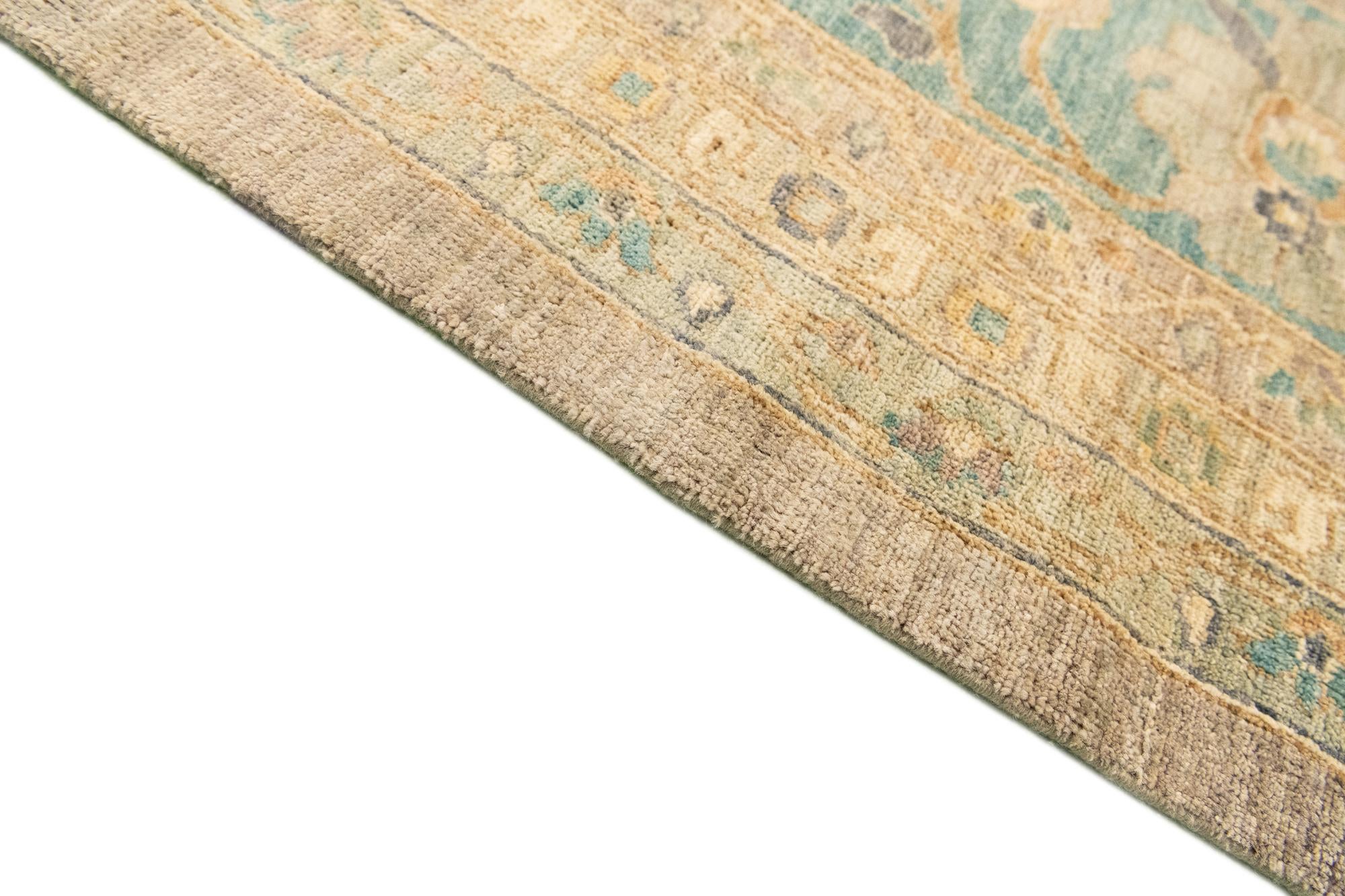 16' x 22' 10 Hand Knotted Peshawar Ziegler Rug