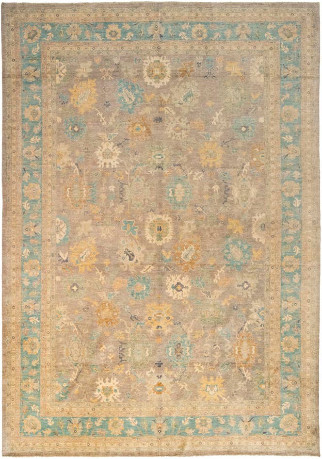 Detail image of 16' x 22' 10 Hand Knotted Peshawar Ziegler Rug