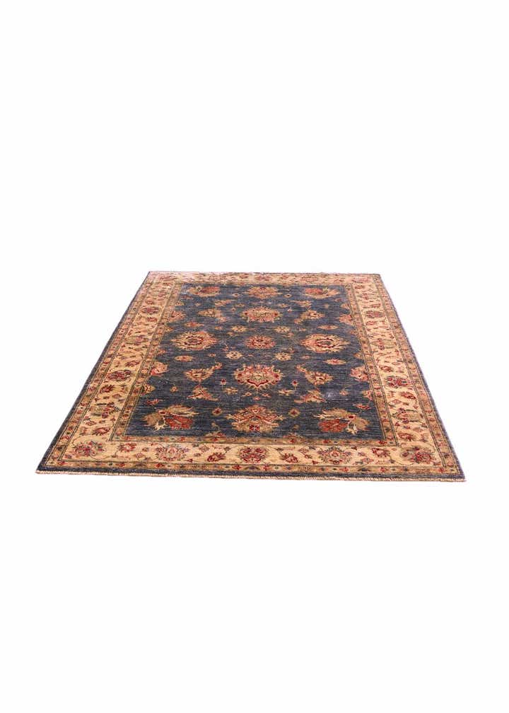 4' 2 x 5' 11 Hand Knotted Peshawar Ziegler Rug