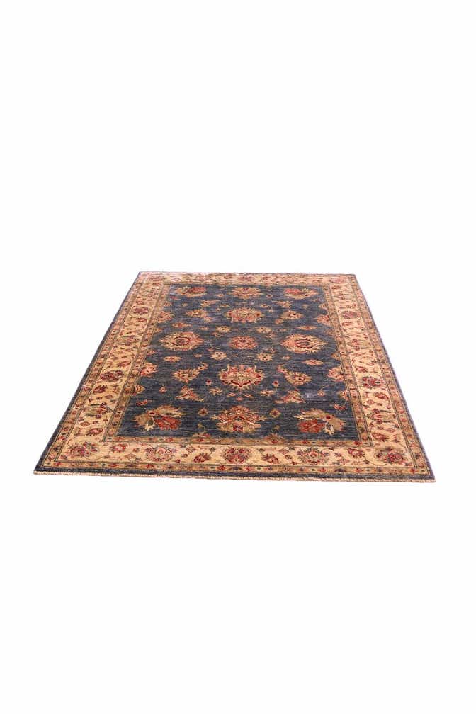 4' 2 x 5' 11 Hand Knotted Peshawar Ziegler Rug