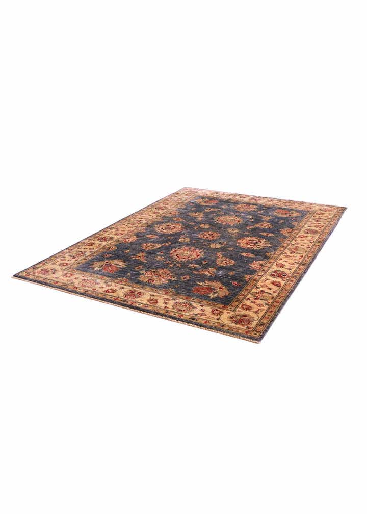 4' 2 x 5' 11 Hand Knotted Peshawar Ziegler Rug