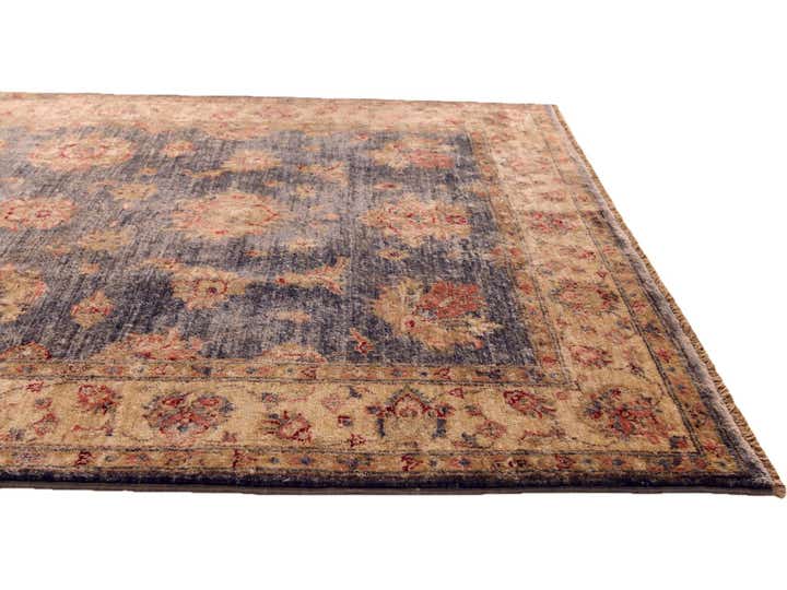 4' 2 x 5' 11 Hand Knotted Peshawar Ziegler Rug