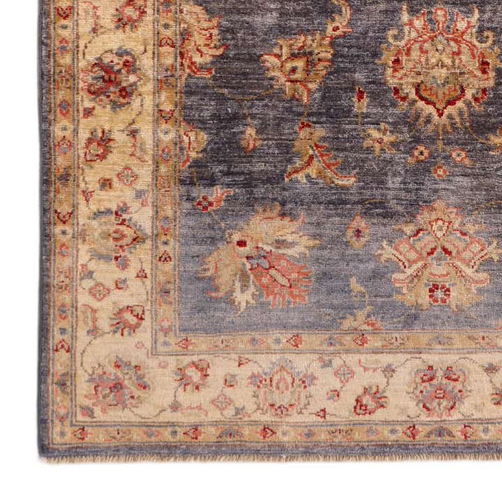 4' 2 x 5' 11 Hand Knotted Peshawar Ziegler Rug