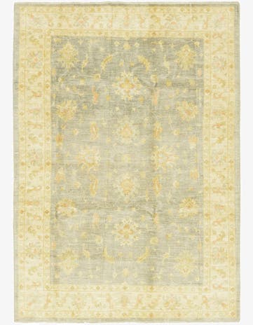 6' 5 x 9' 9 Hand Knotted Peshawar Ziegler Rug