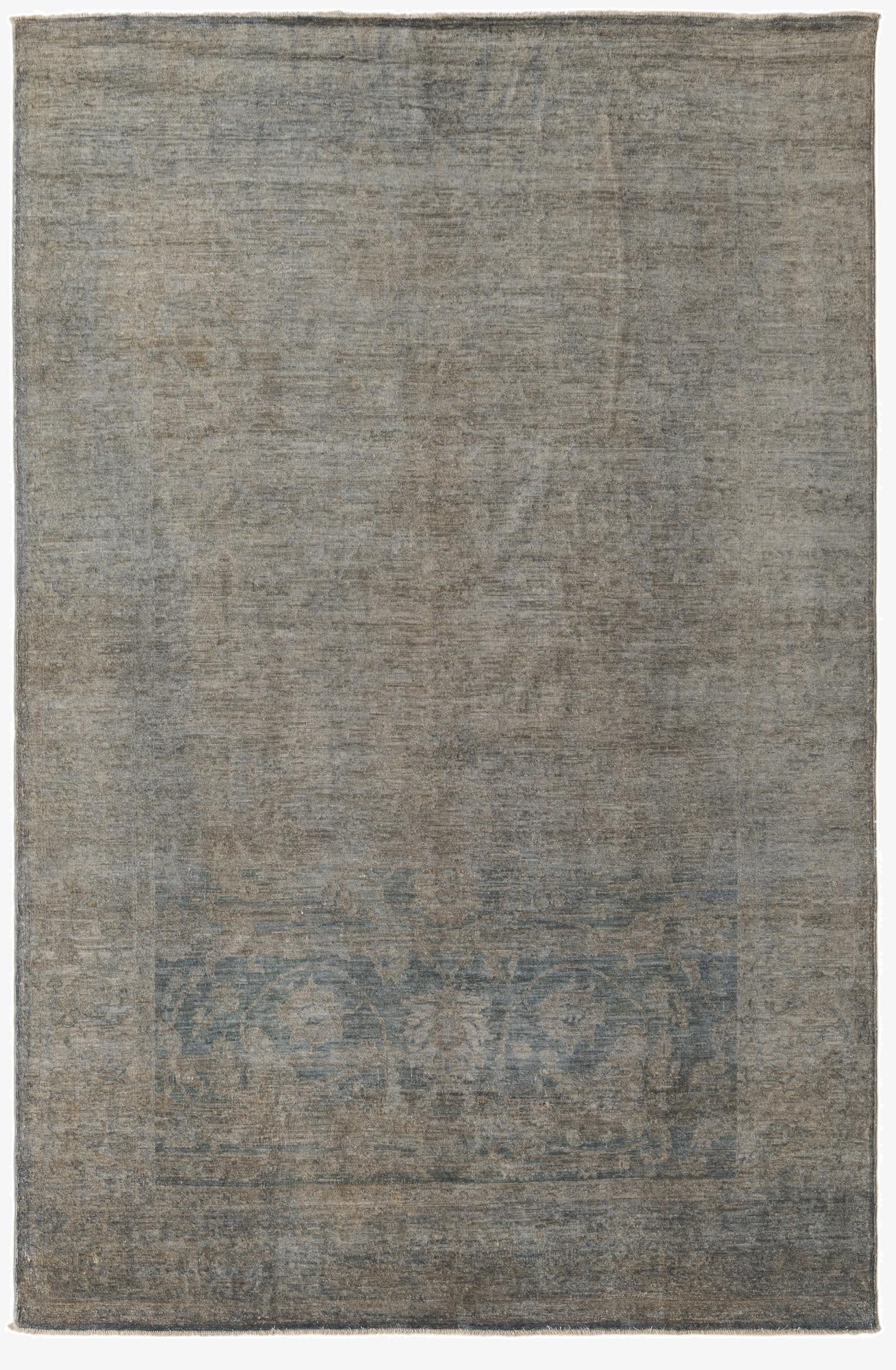 5' 10 x 9' 2  Hand Knotted Peshawar Ziegler Rug