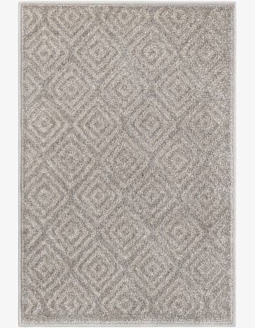 Gray Easy-Clean Sabrina Soto Indoor / Outdoor Rug