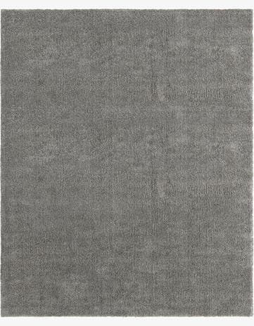 Gray Solid Frieze Rug