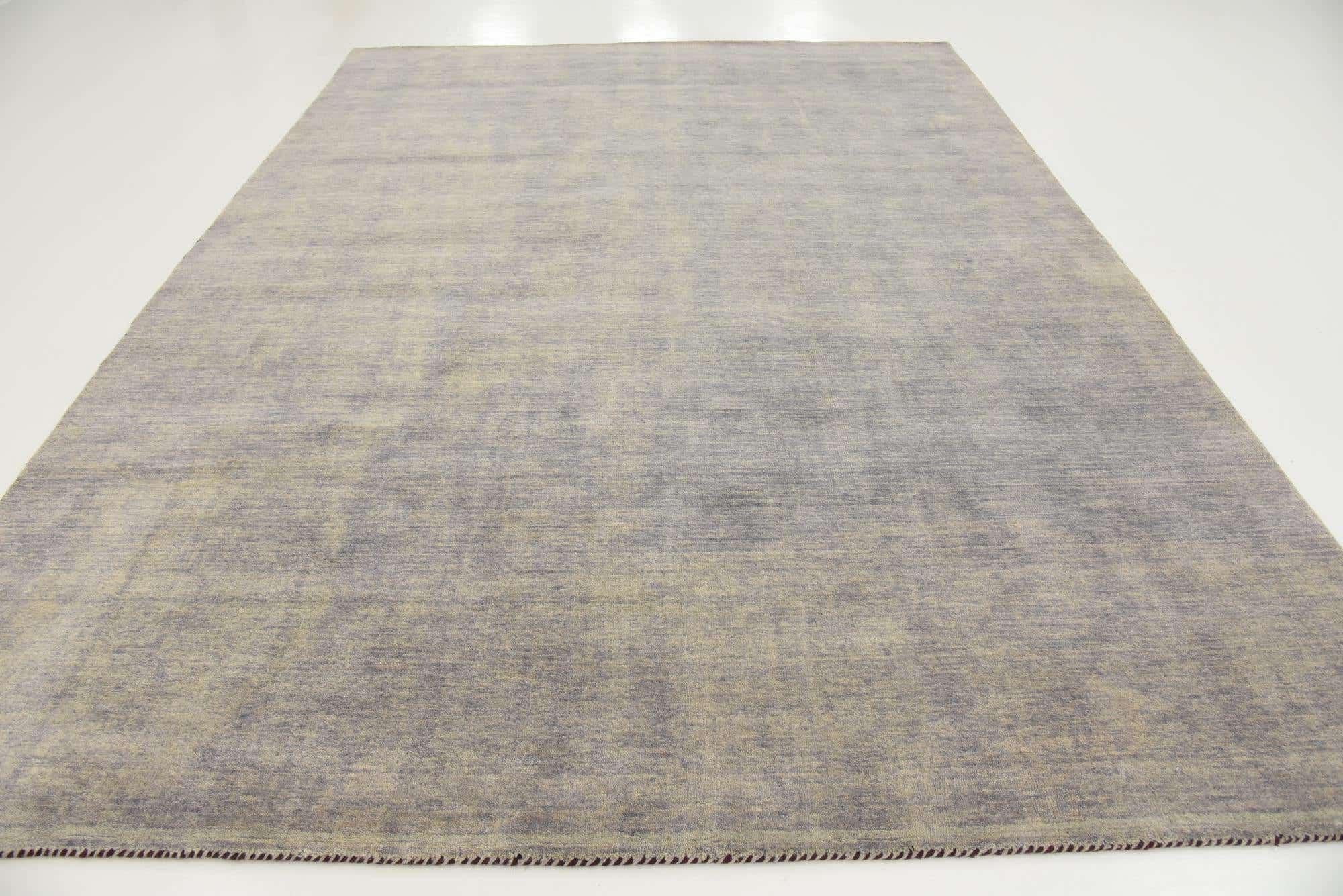 8' 2 x 11' 6 Hand Knotted Solid Gabbeh Rug