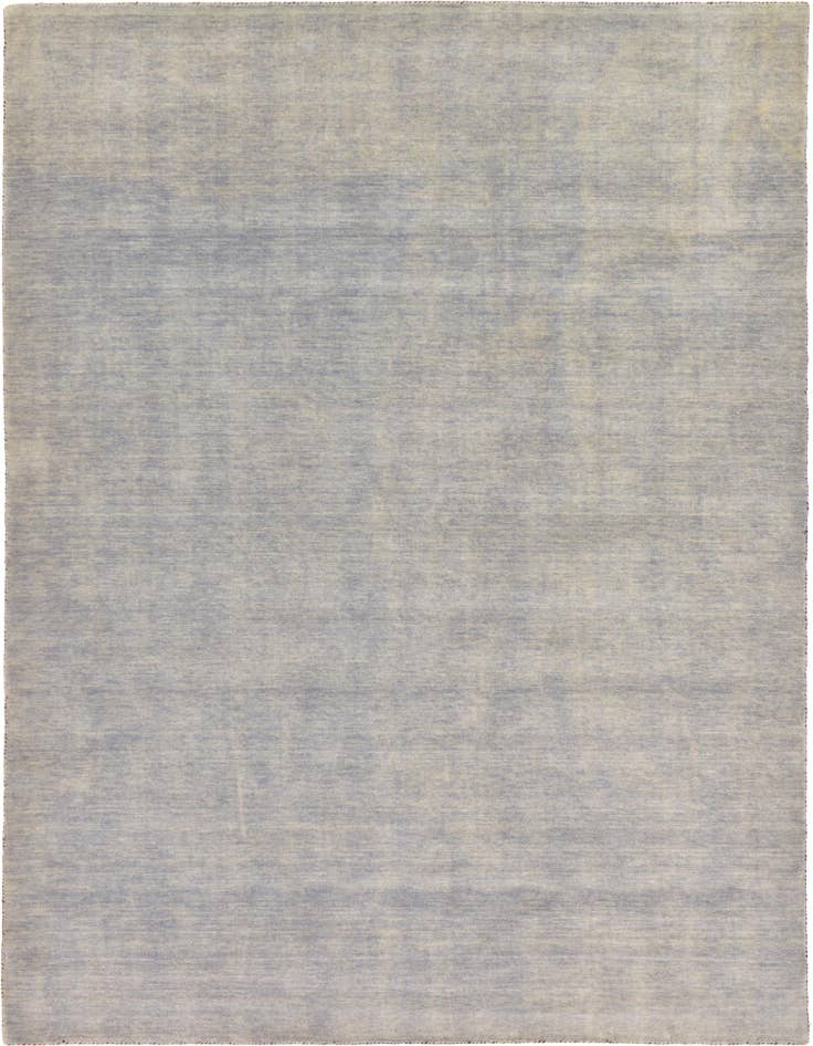 Detail image of 8' 2 x 11' 6 Hand Knotted Solid Gabbeh Wool Rug