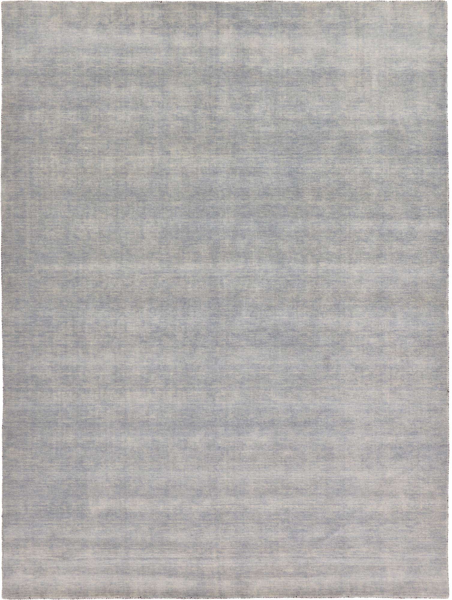 9' 10 x 13' Hand Knotted Solid Gabbeh Wool Rug