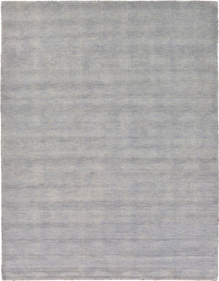 Detail image of 6' 7 x 9' 10 Hand Knotted Solid Gabbeh Wool Rug