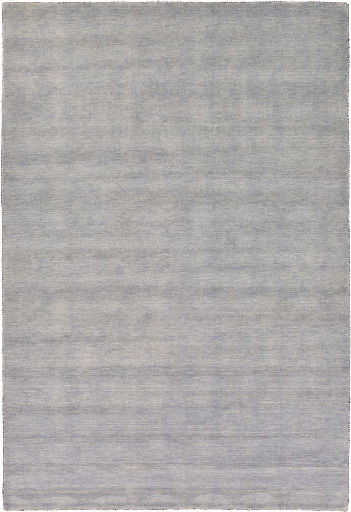 6' 7 x 9' 10 Hand Knotted Solid Gabbeh Wool Rug