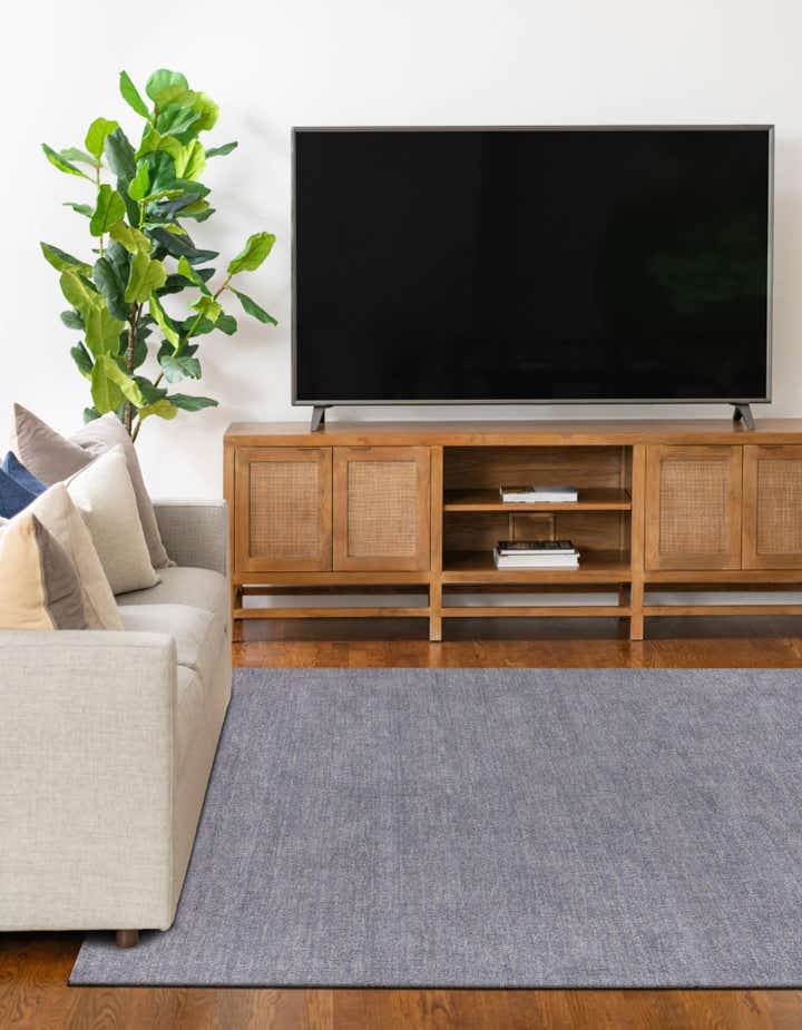 9' 10 x 13' Hand Knotted Solid Gabbeh Wool Rug