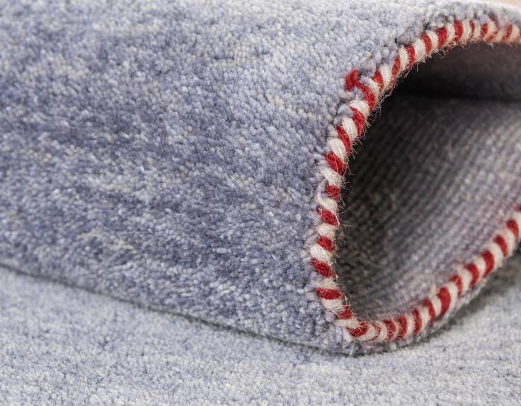 Detail image of 9' 10 x 13' Hand Knotted Solid Gabbeh Wool Rug