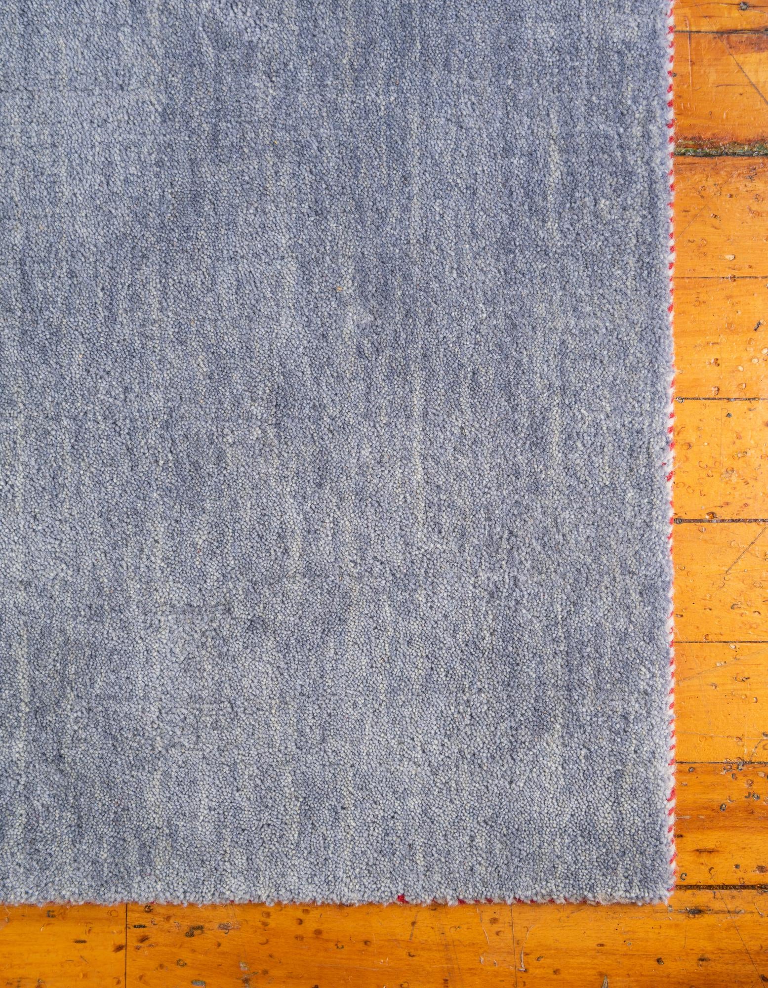 6' 7 x 9' 10 Hand Knotted Solid Gabbeh Wool Rug