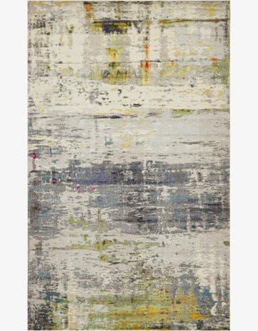 Gray Washable Spectrum Rug