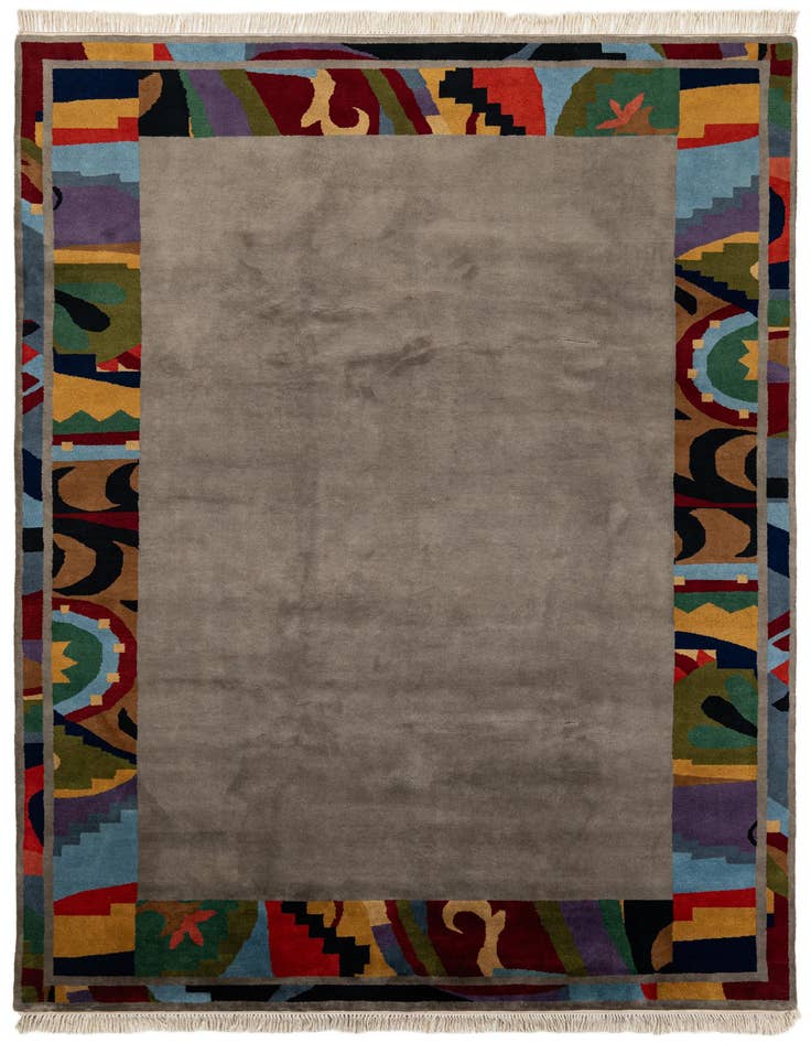 Detail image of 6' 10 x 10' Hand Knotted Tibet Wool Rug