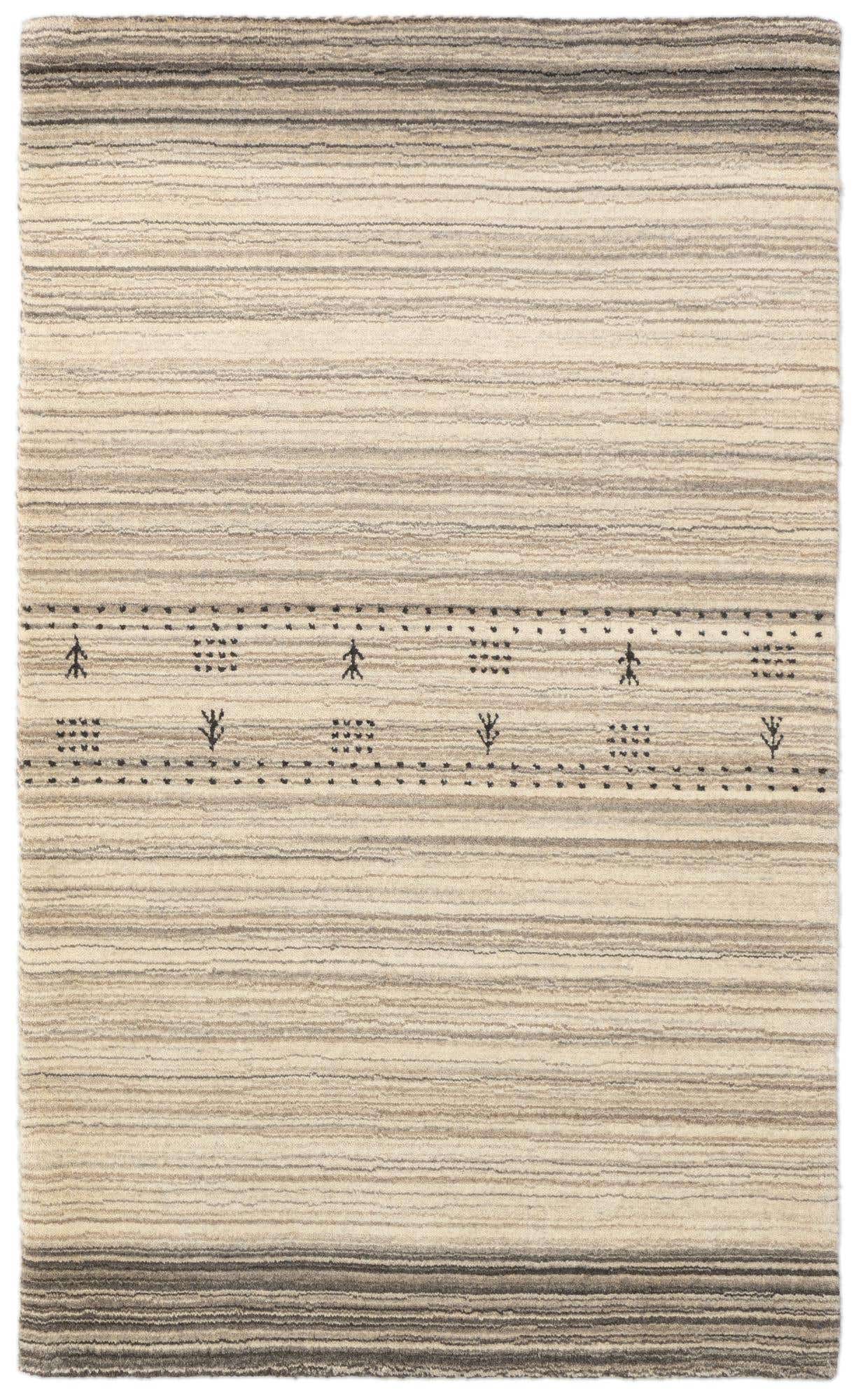 2' 5 x 4' Hand Knotted Tibet Wool Rug