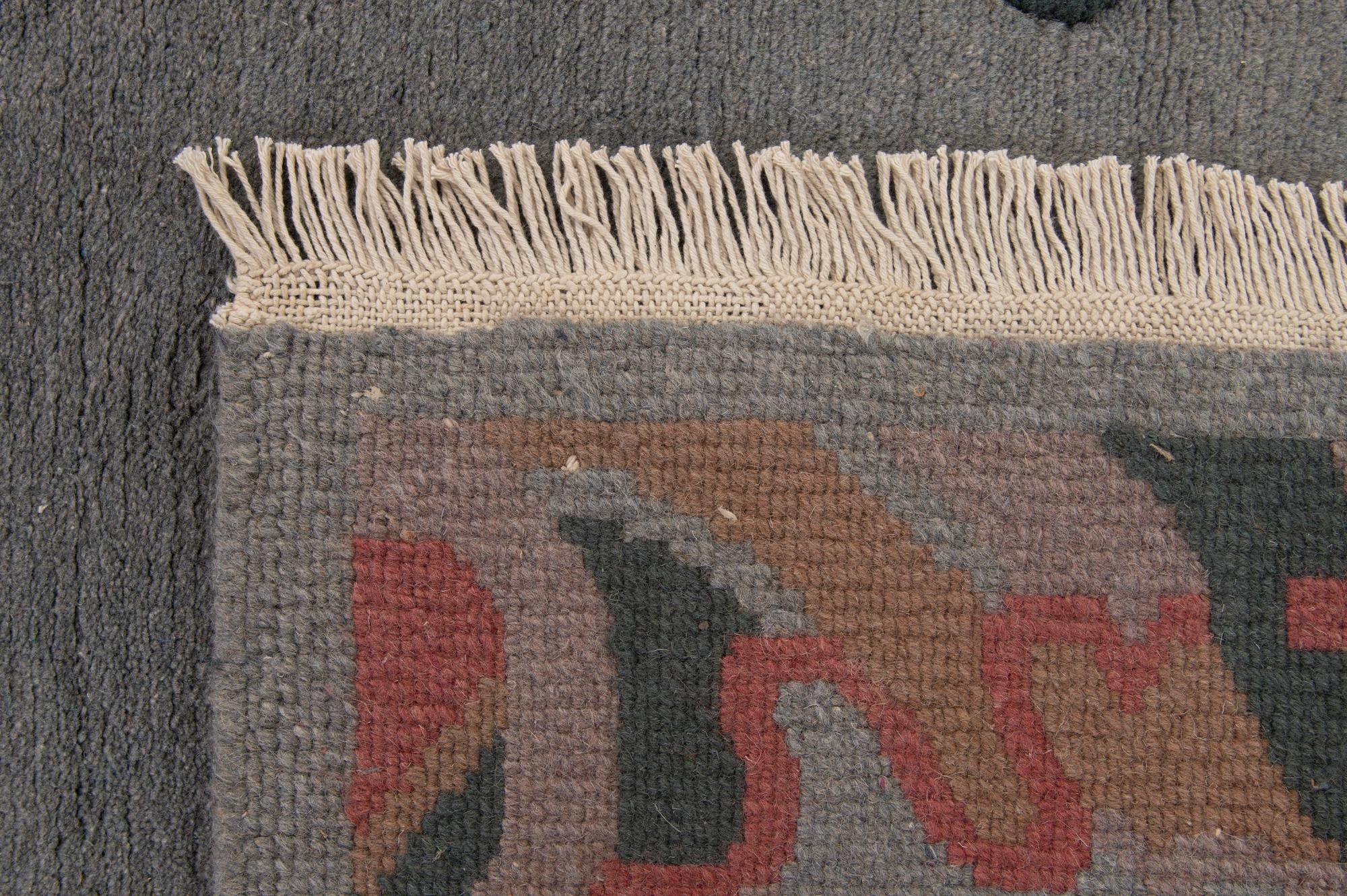 4' x 5' 10 Hand Knotted Tibet Wool Rug
