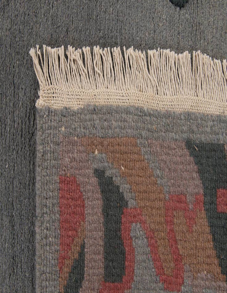 Detail image of 4' x 5' 10  Hand Knotted Tibet Wool Rug