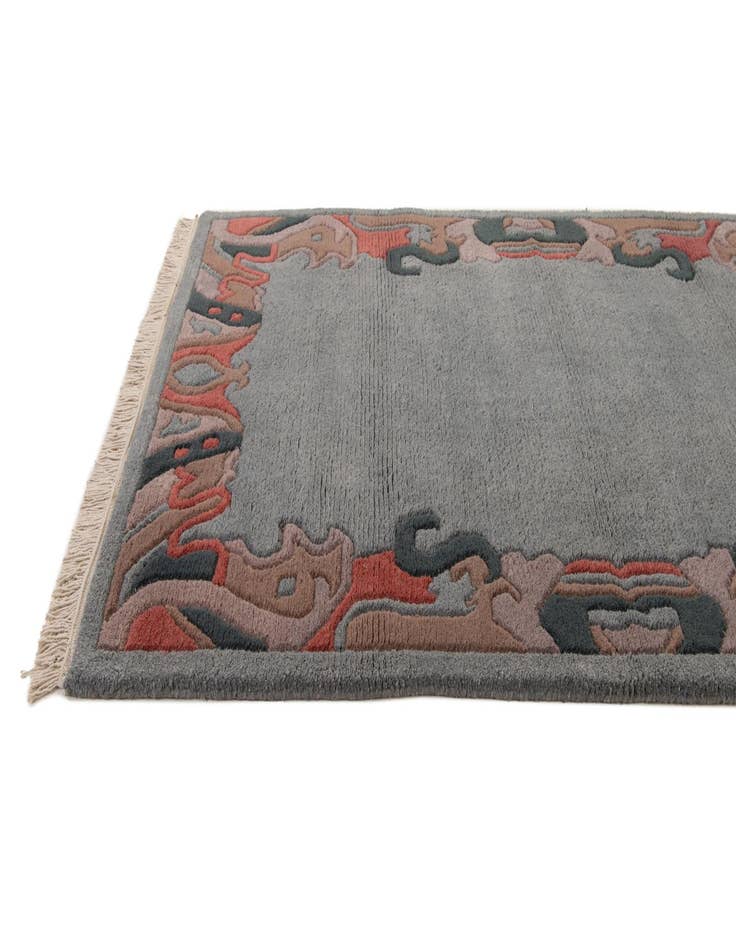 Detail image of 4' x 5' 10  Hand Knotted Tibet Wool Rug