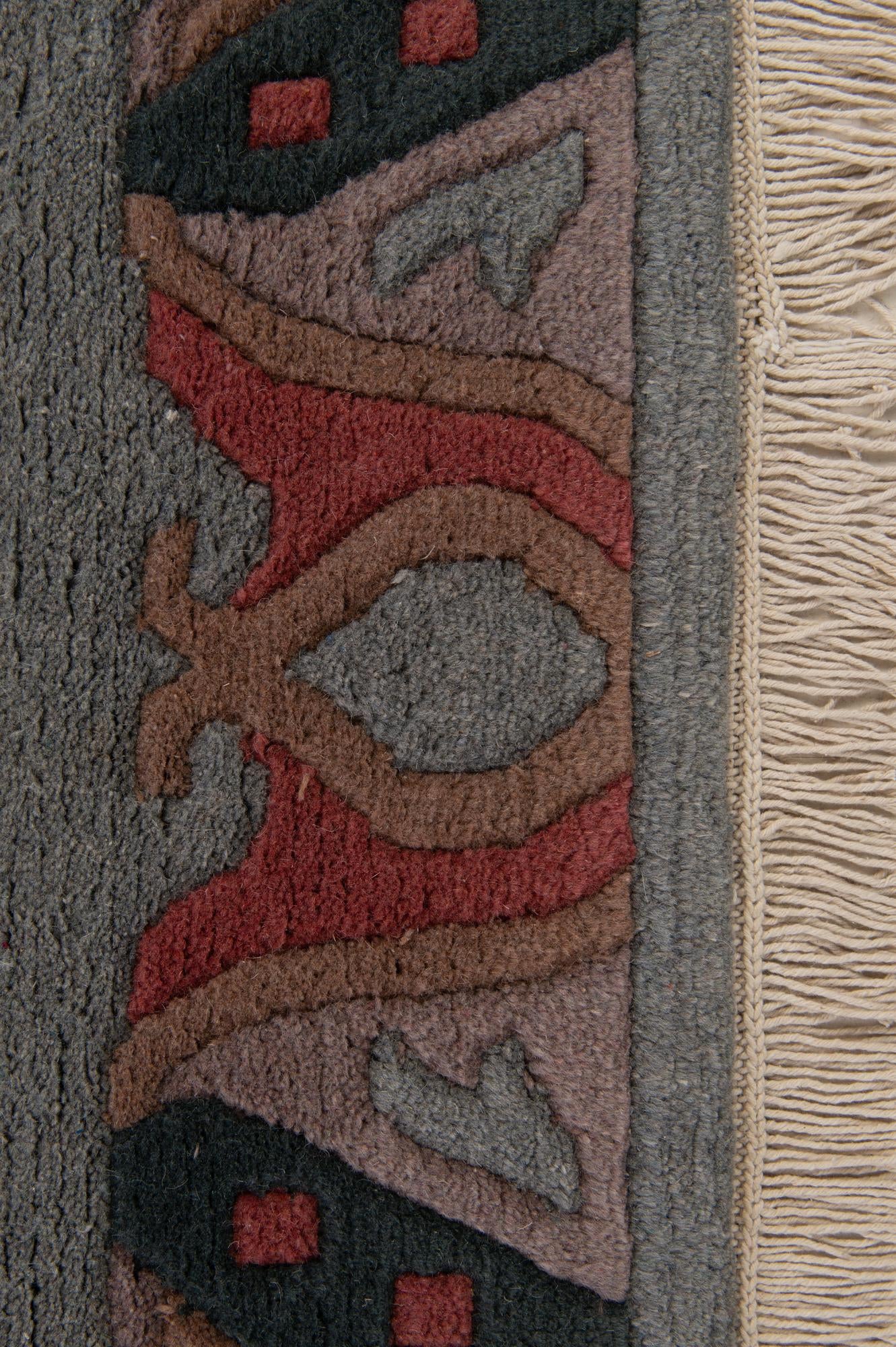 4' x 5' 10 Hand Knotted Tibet Wool Rug