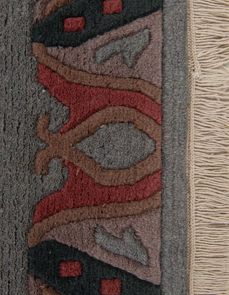 Detail image of 4' x 5' 10  Hand Knotted Tibet Wool Rug