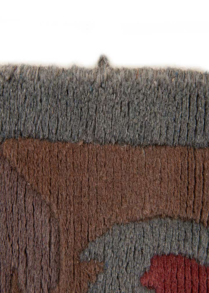 4' x 5' 10 Hand Knotted Tibet Wool Rug