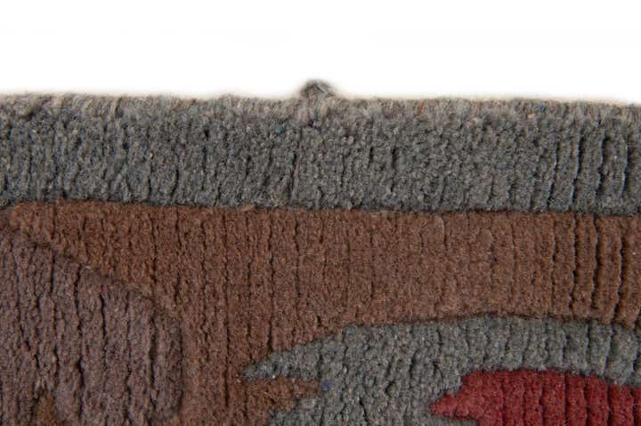 4' x 5' 10 Hand Knotted Tibet Wool Rug