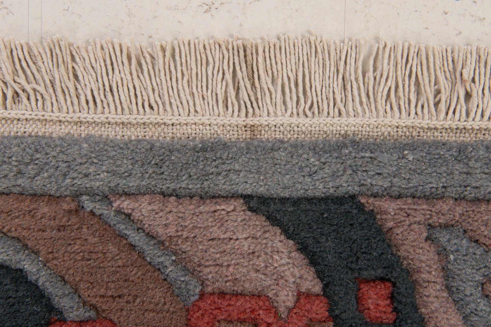 4' x 5' 10 Hand Knotted Tibet Wool Rug