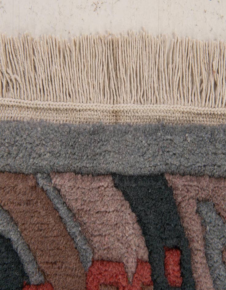 Detail image of 4' x 5' 10  Hand Knotted Tibet Wool Rug