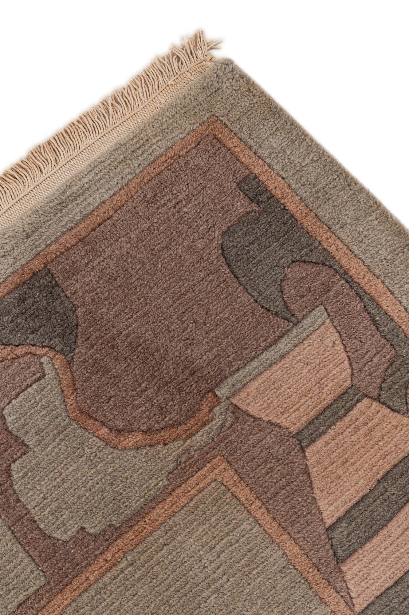8' 4 x 11' 6 Hand Knotted Tibet Wool Rug